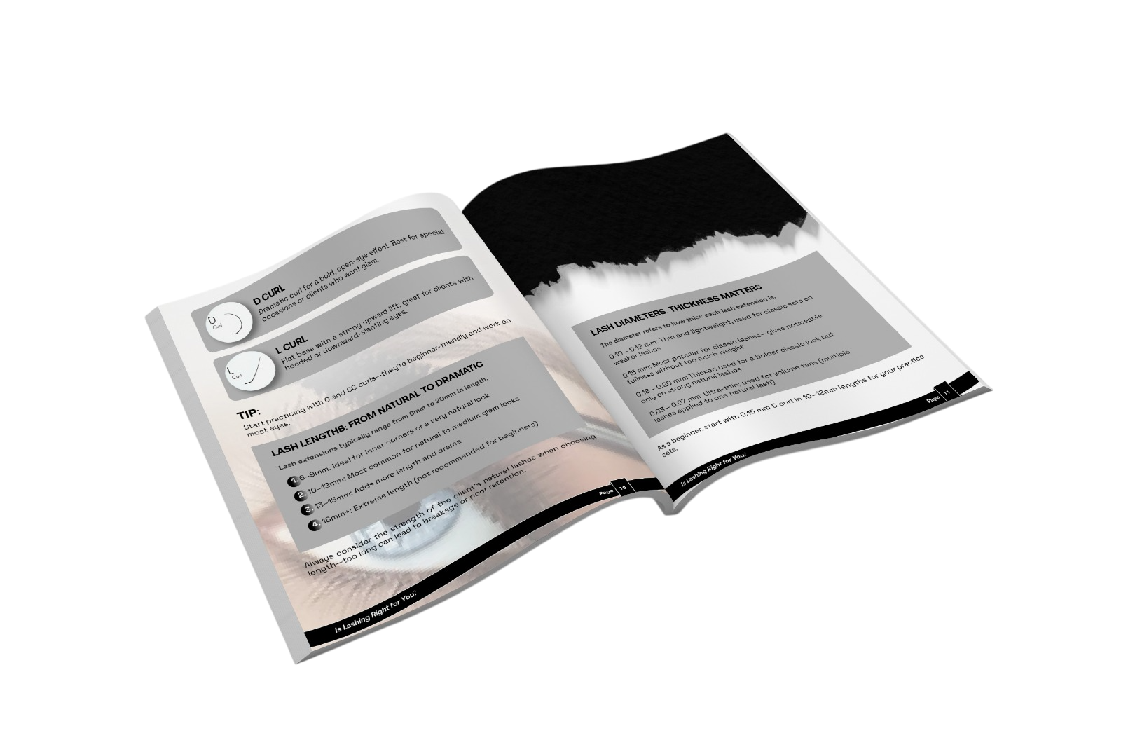 Guidebook interior pages